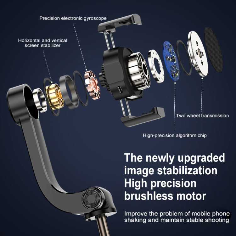 S1 Handheld Gimbal Stabilizer 3 in 1 Bluetooth Selfie Stick Tripod for Smart Phone Vlogging Livestreaming
