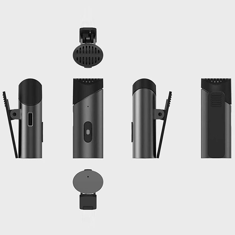 MY-M6 USB-C / Type-C Port Portable Smart Noise Reduction 2.4GHz Wireless Microphone with Clip