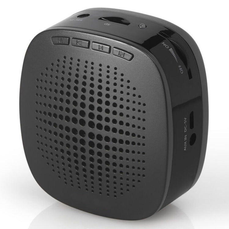 ASiNG S1015 5W Multi-function Portable Little Bee Voice Amplifier Speaker with Wired Microphone for Teacher / Tourist Guide, Support TF Card & Audio Input Function(Black)