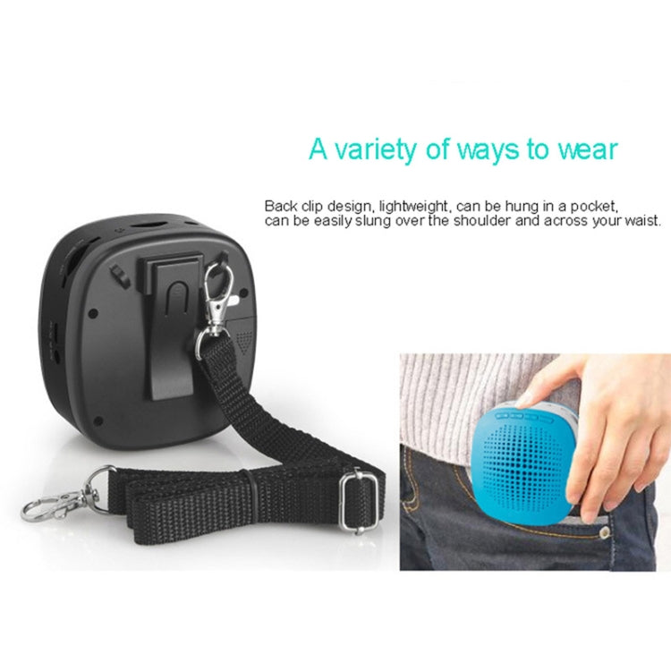 ASiNG S1015 5W Multi-function Portable Little Bee Voice Amplifier Speaker with Wired Microphone for Teacher / Tourist Guide, Support TF Card & Audio Input Function(Black)