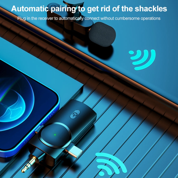 AP031-2 3 in 1 Noise Reduction Lavalier Wireless Microphone with Mic