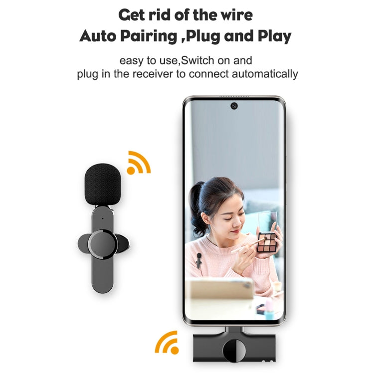 Type-C / USB-C Interface Live Broadcast Wireless Lavalier Microphone