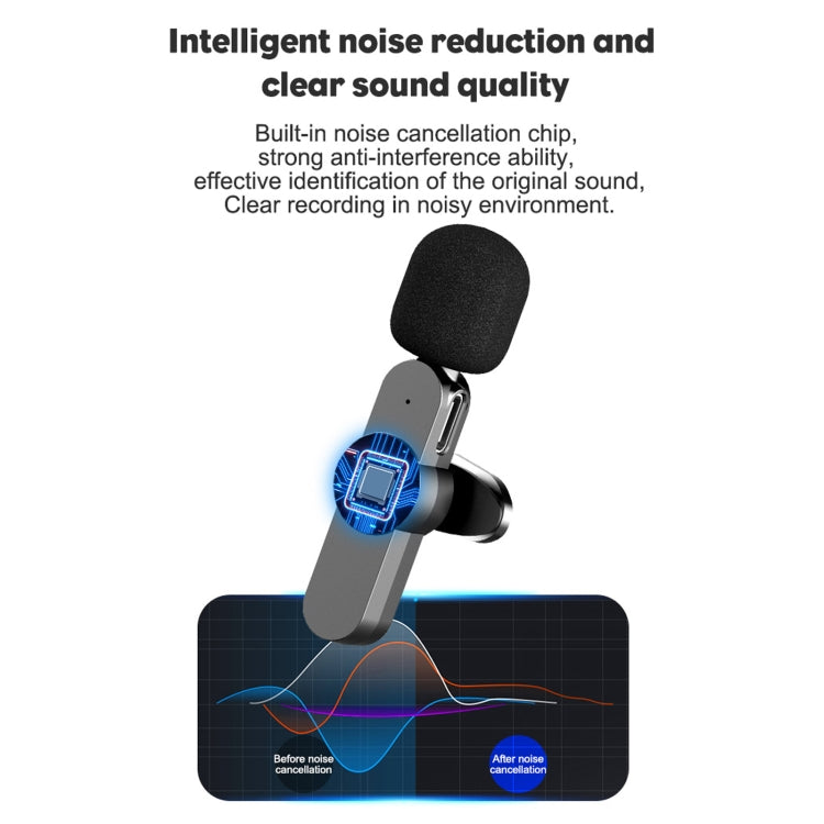 Type-C / USB-C Interface Live Broadcast Wireless Lavalier Microphone