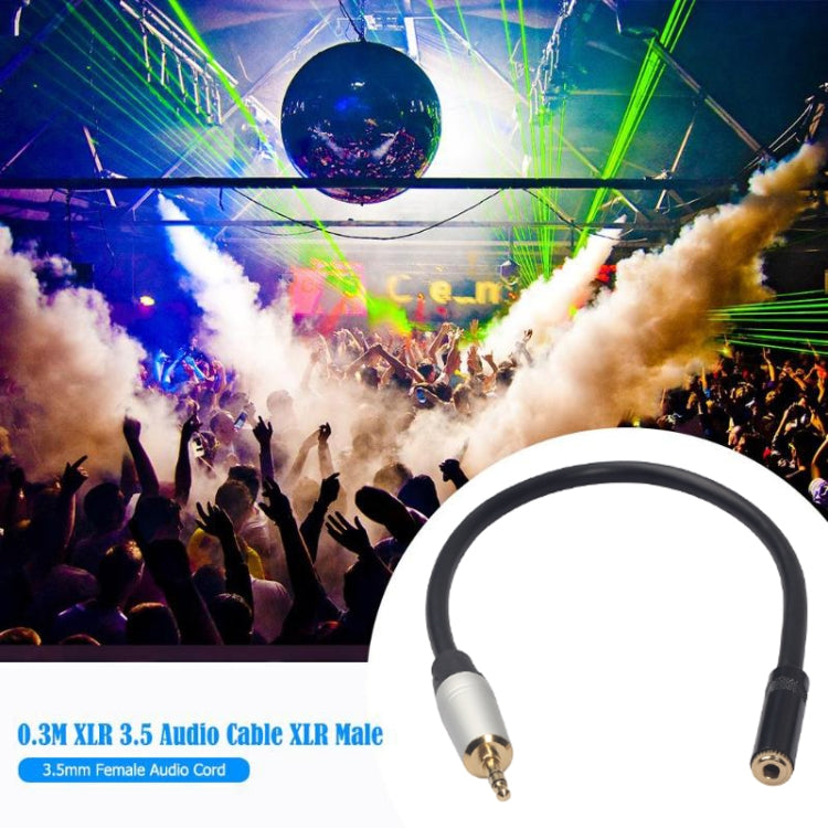 TC210MF-03 3.5mm Male to Female Audio Cable, Length: 0.3m