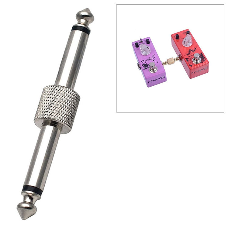 6.35mm 1/4 inch Male to Male Guitar Effect Pedal Connector Electric Pedal Board Adapter