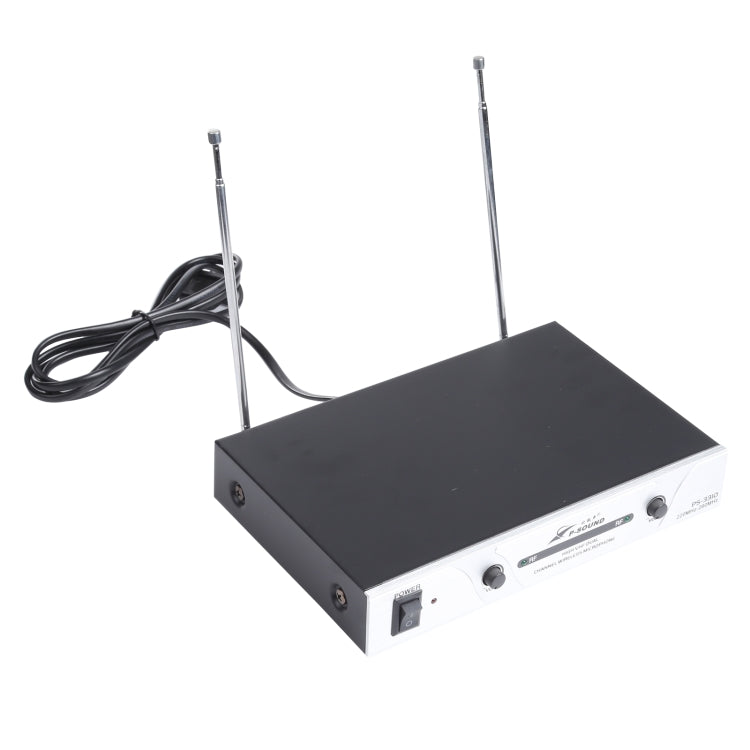 P-Sound PS-3310 VHF Professional Wireless Microphone System with 2 Handheld Microphone, 1 to 2, CN Plug