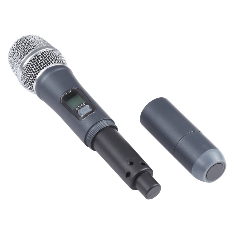 KVM K58 UHF Professional Meeting Wireless Microphone System with 2 Handheld Microphone, 1 to 2, US Plug