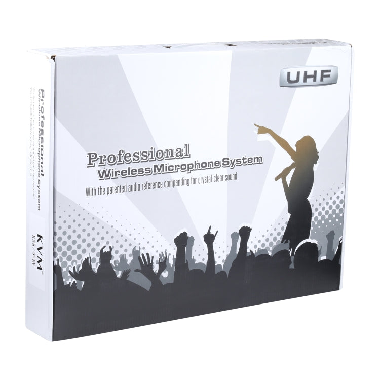 KVM K58 UHF Professional Meeting Wireless Microphone System with 2 Handheld Microphone, 1 to 2, US Plug