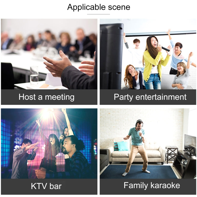 KVM K58 UHF Professional Meeting Wireless Microphone System with 2 Handheld Microphone, 1 to 2, US Plug