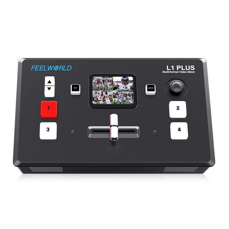 FEELWORLD L1 PLUS Multi-camera Video Mixer Switcher Touch Screen PTZ Control USB3.0 Fast Streaming Switcher