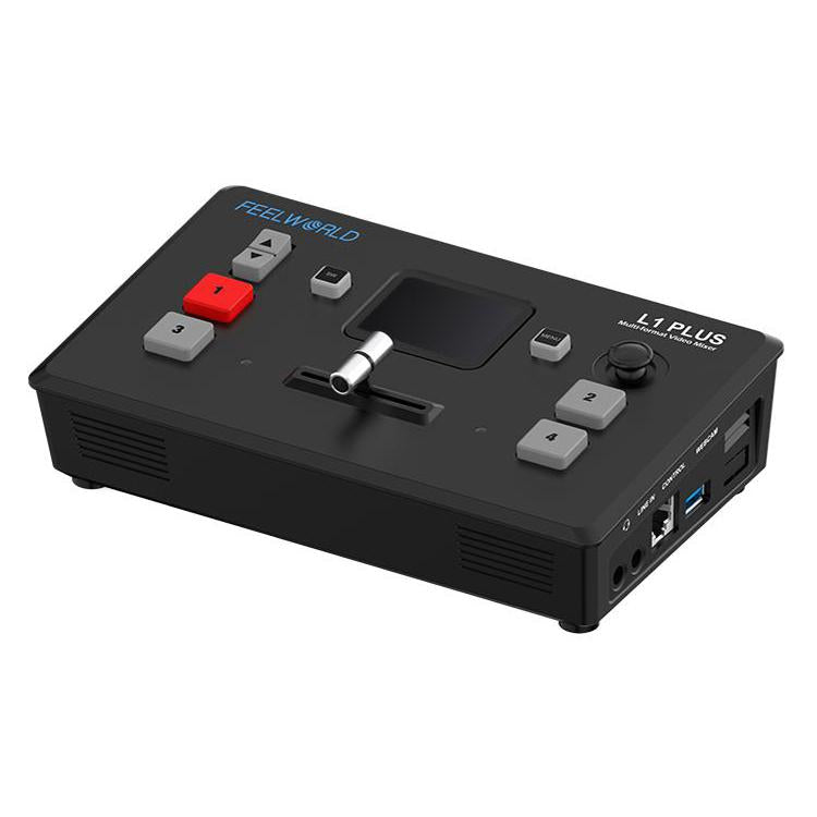 FEELWORLD L1 PLUS Multi-camera Video Mixer Switcher Touch Screen PTZ Control USB3.0 Fast Streaming Switcher