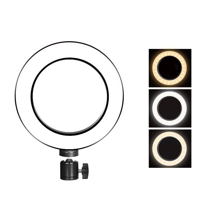 Live Broadcast Self-timer Dimming Ring LED Beauty Selfie Light with Tripod Ball Head, Selfie Light Diameter: 16cm