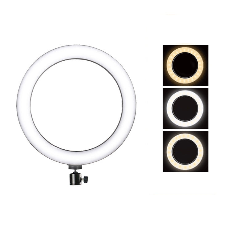 Live Broadcast Self-timer Dimming Ring LED Beauty Selfie Light with Tripod Ball Head, Selfie Light Diameter: 26cm