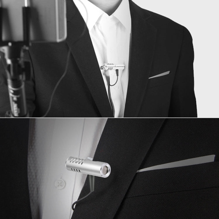 Yanmai R933 Professional Clip-on Lapel Mic Lavalier Omni-directional Double Condenser Microphone
