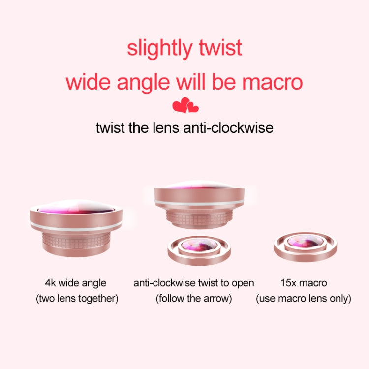 RK47 Portable Tri-color Adjustable Brightness Heart-shaped Fill Light
