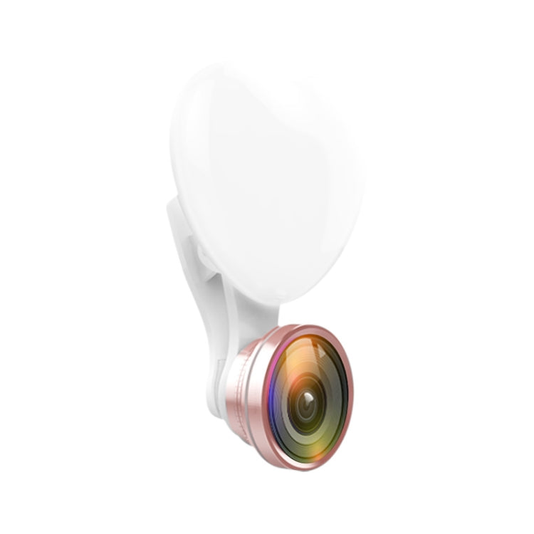 RK47 Portable Tri-color Adjustable Brightness Heart-shaped Fill Light