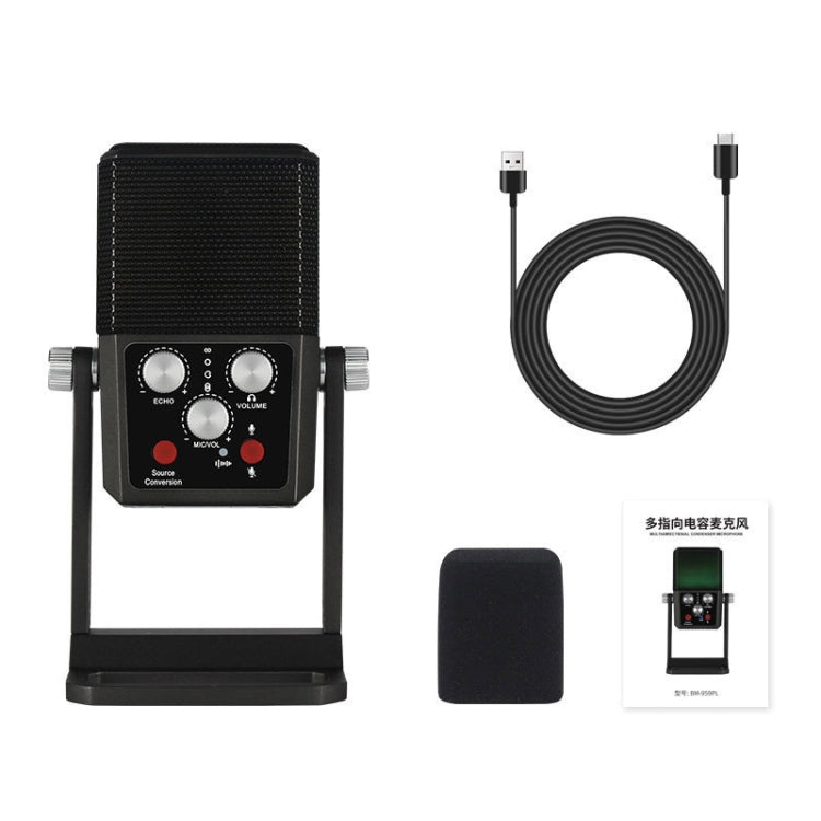 BM959-PL Multi-directional Desktop Condenser Microphone Live Broadcast Equipment