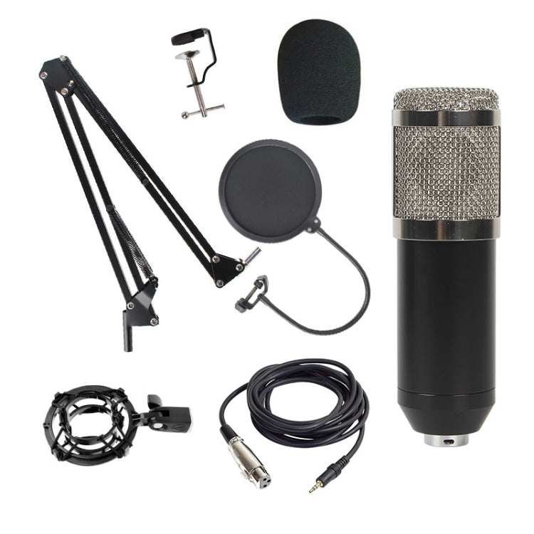 BM-800 Back Pole Large-diaphragm Condenser Microphone Cantilever Bracket Set (Silver)