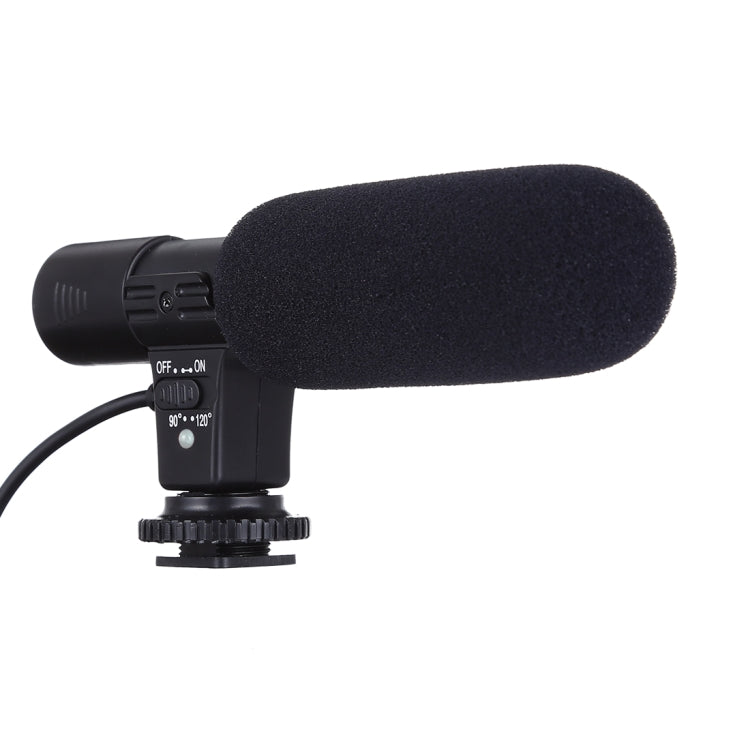 MIC-03 30-18000Hz Rate Sound Clear Stereo Microphone for DSLR / Video Camera / DV / Computer / Projector / Recorder, Cable Length: 28cm