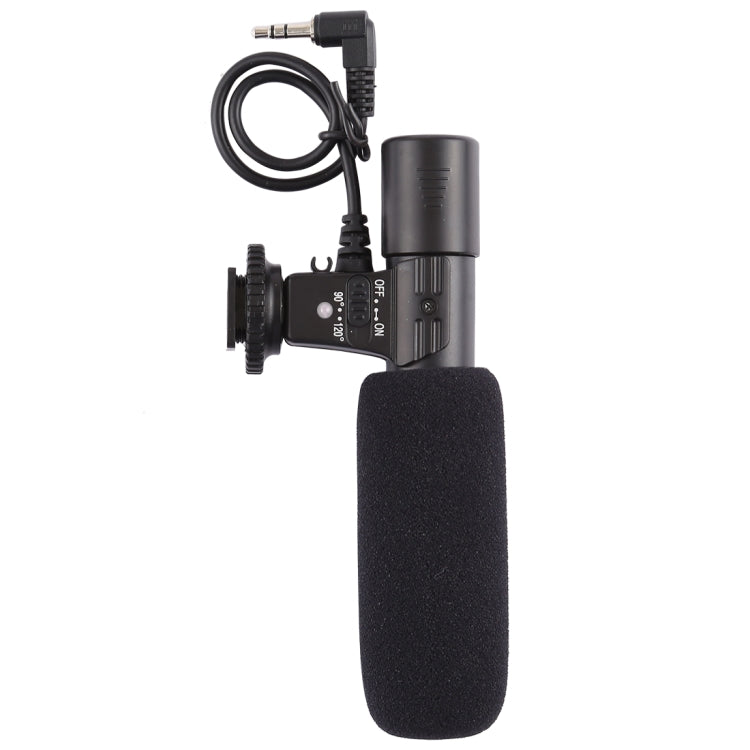 MIC-03 30-18000Hz Rate Sound Clear Stereo Microphone for DSLR / Video Camera / DV / Computer / Projector / Recorder, Cable Length: 28cm