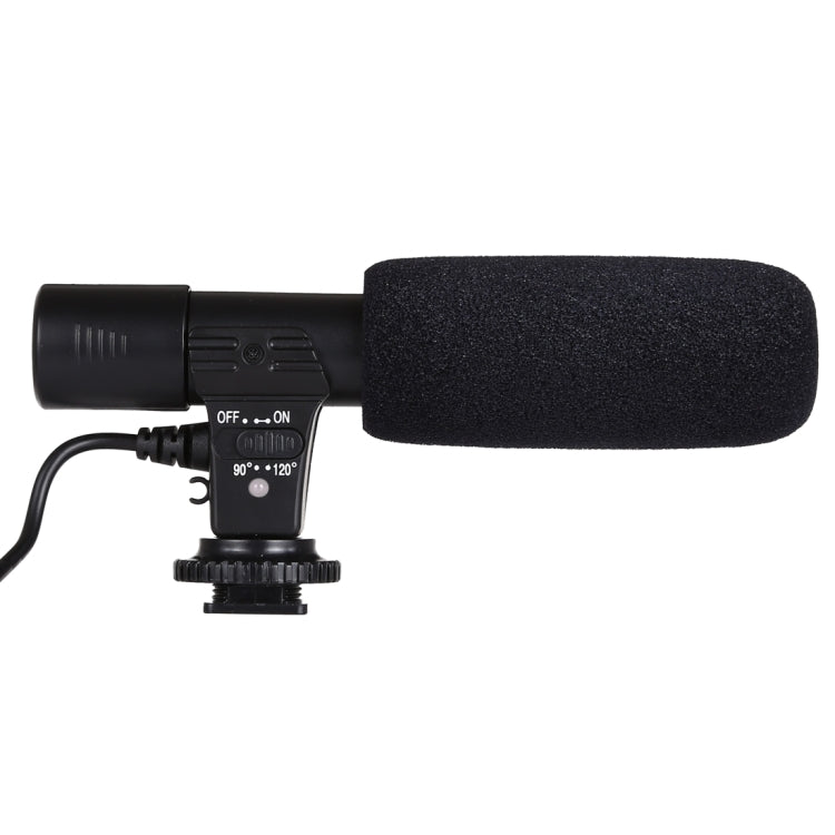 MIC-04 30-18000Hz Rate Sound Clear Stereo Microphone for Smartphone, Cable Length: 28cm
