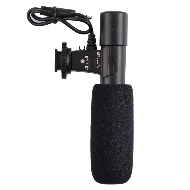 MIC-04 30-18000Hz Rate Sound Clear Stereo Microphone for Smartphone, Cable Length: 28cm