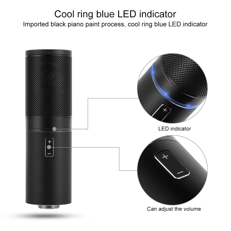 Yanmai Q9 Professional Condenser Sound Recording Microphone with Tripod Holder & USB Cable , Cable Length: 1.8m