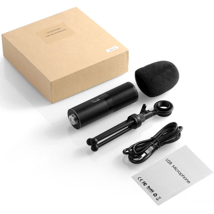 Yanmai Q9 Professional Condenser Sound Recording Microphone with Tripod Holder & USB Cable , Cable Length: 1.8m