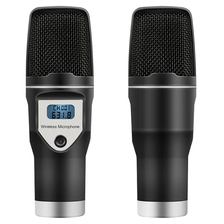 Yanmai UF 6 USB Wireless Condenser Microphone with Tripod Holder & Receiver (Black)