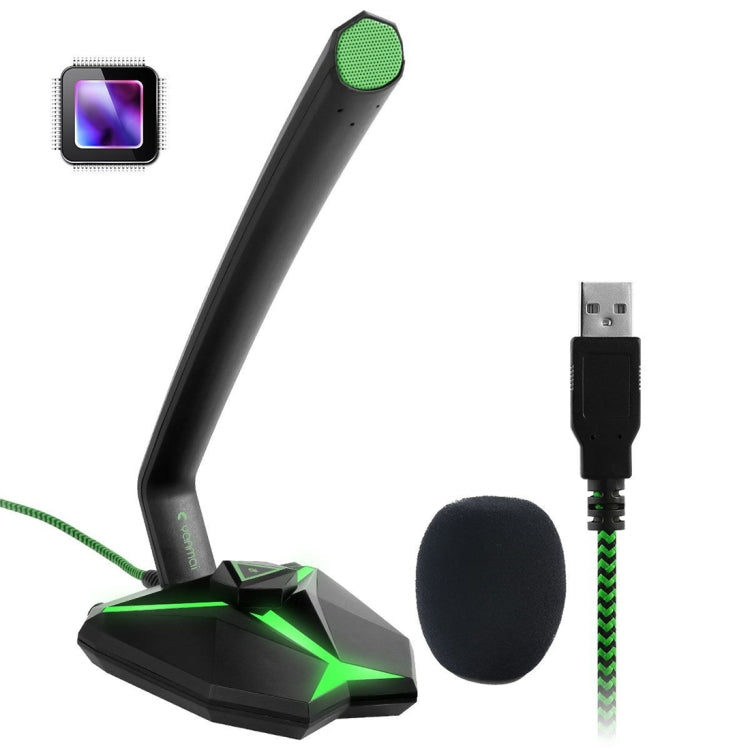 Yanmai G33 Capacitive Gaming Microphone with LED Indicator (Green)