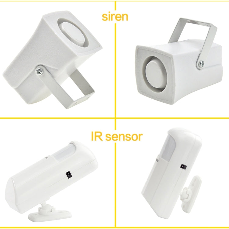 YA-500-GSM-24 16 in 1 Kit Wireless 315/433MHz GSM SMS Security Home House Burglar Alarm System with LCD Screen