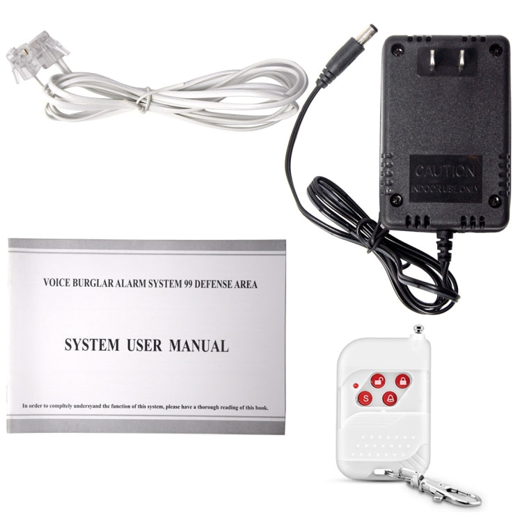 YA-601-PSTN-1 12 in 1 Kit PSTN 99 Zones 433MHz Wireless PIR Home Security Burglar Alarm System Auto Dialer