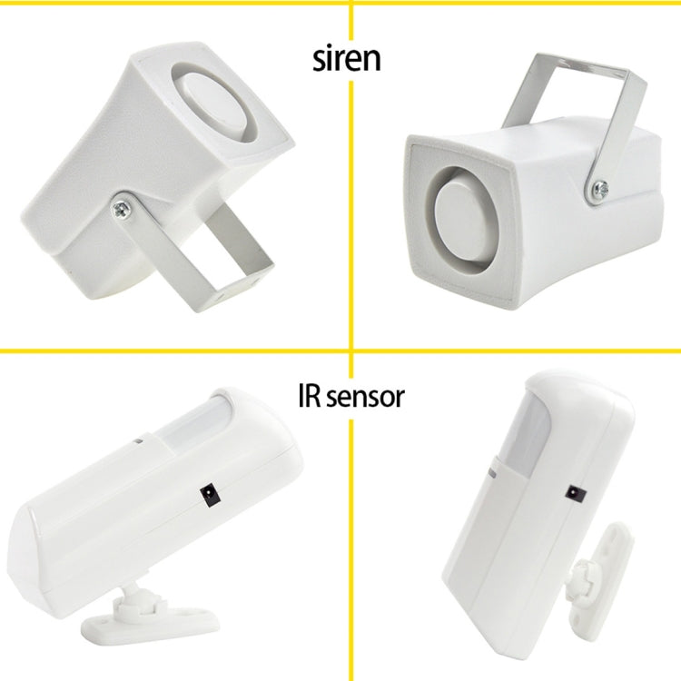 YA-800-GSM-21 12 in 1 Kit 315/433MHz Wireless GSM SMS Security Home House Burglar Alarm System with Touch LCD Screen