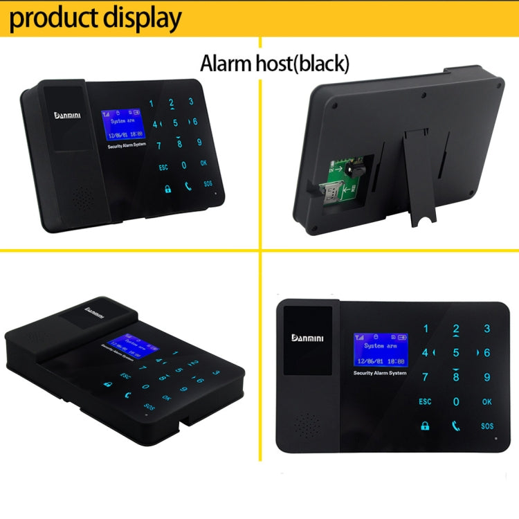YA-800-GSM-23 24 in 1 Kit 315/433MHz Wireless GSM SMS Security Home House Burglar Alarm System with Touch LCD Screen