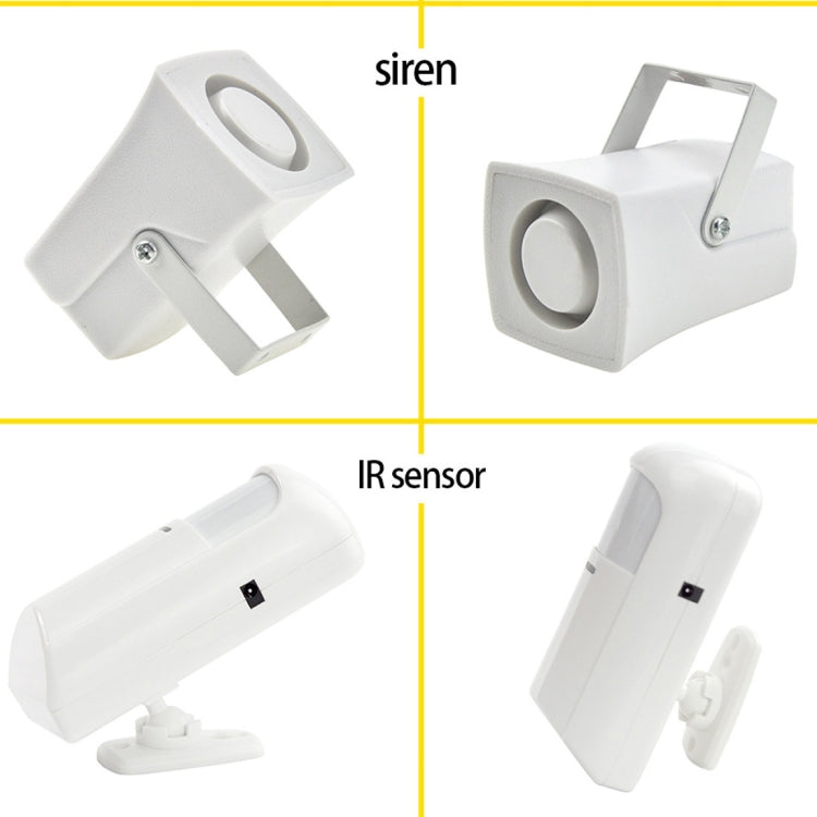YA-800-GSM-23 24 in 1 Kit 315/433MHz Wireless GSM SMS Security Home House Burglar Alarm System with Touch LCD Screen