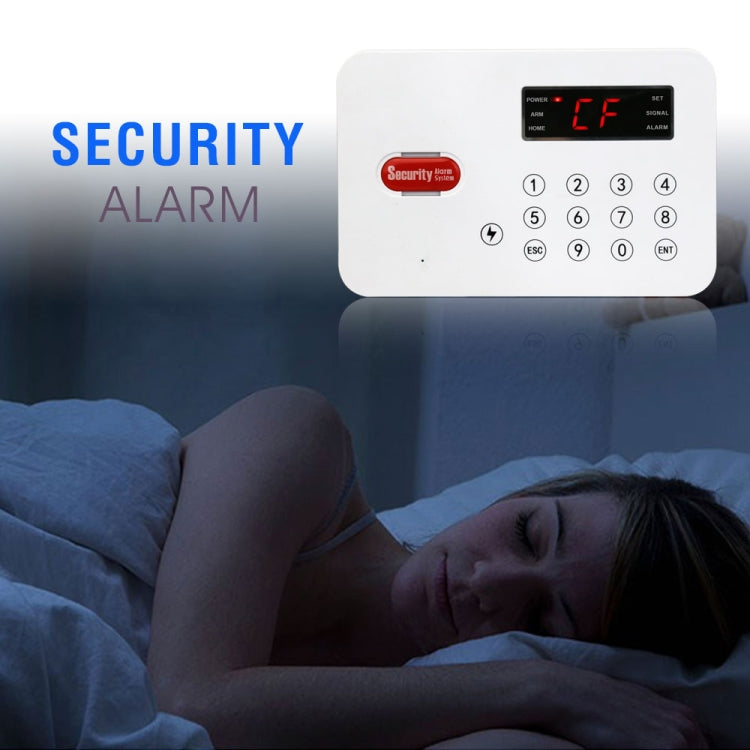 DY- L1 6 in 1 Kit 315/433MHz Wireless GSM Intelligent Anti-Burglar Alarm System, LED Display(White)