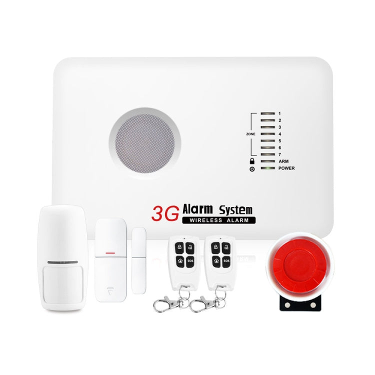 DY-10G 6 in 1 Kit  433MHz Wireless GSM & WCDMA Intelligent Anti-Burglar Alarm System(White)