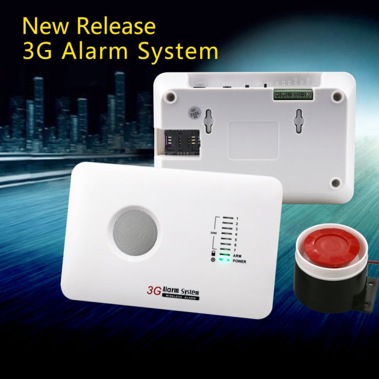 DY-10G 6 in 1 Kit  433MHz Wireless GSM & WCDMA Intelligent Anti-Burglar Alarm System(White)