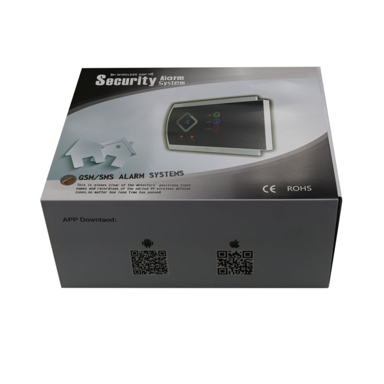 DY-G10A 6 in 1 Kit 433MHz Wireless GSM SMS Intelligent Anti-Burglar Alarm System, LED Display(Black)