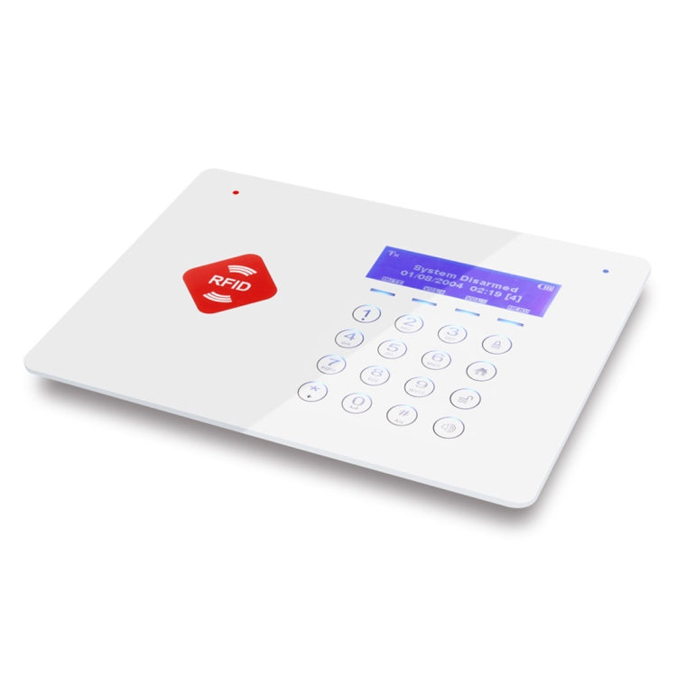 DY-G66B 8 in 1 Kit  433MHz Wireless GSM Intelligent Anti-Burglar Alarm System with RFID Function, LED Display((White)