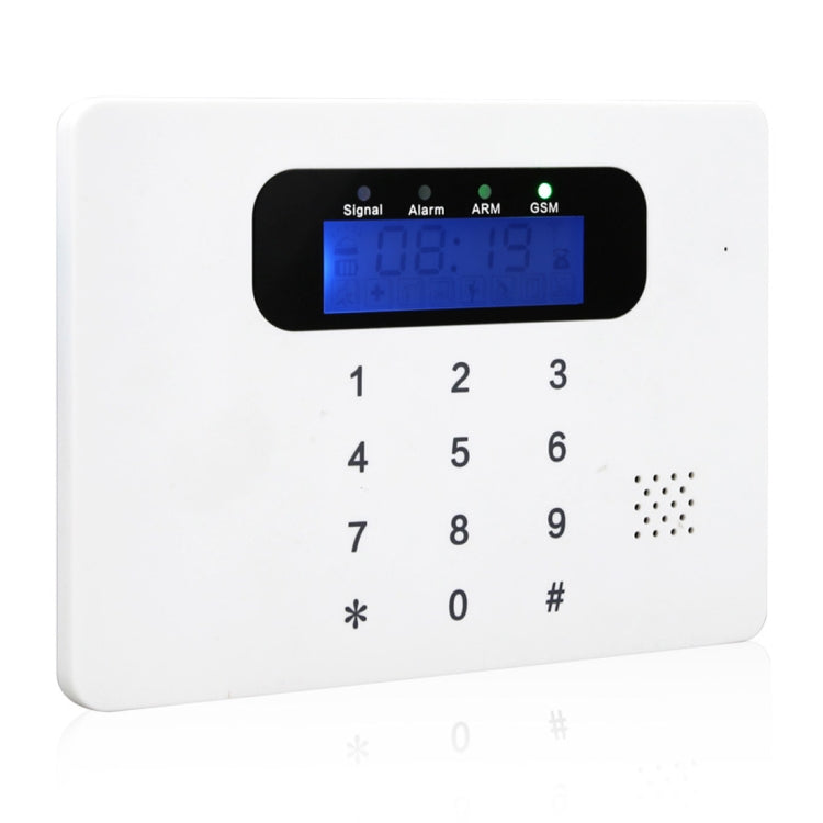 DY-GSM30C 6 in 1 Kit 315MHz / 433MHz Wireless GSM Intelligent Anti-Burglar Alarm System, LED Display(White)