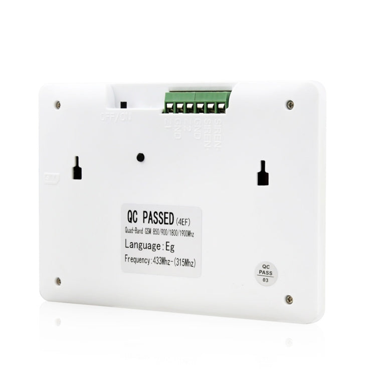 DY-GSM30C 6 in 1 Kit 315MHz / 433MHz Wireless GSM Intelligent Anti-Burglar Alarm System, LED Display(White)