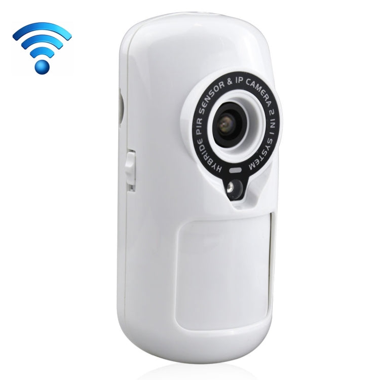 W2 WiFi 2 in 1 Hybrid PIR Sensor Detector + 1.0MP IP Camera(White)