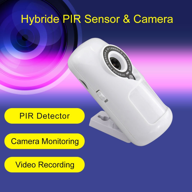 W2 WiFi 2 in 1 Hybrid PIR Sensor Detector + 1.0MP IP Camera(White)