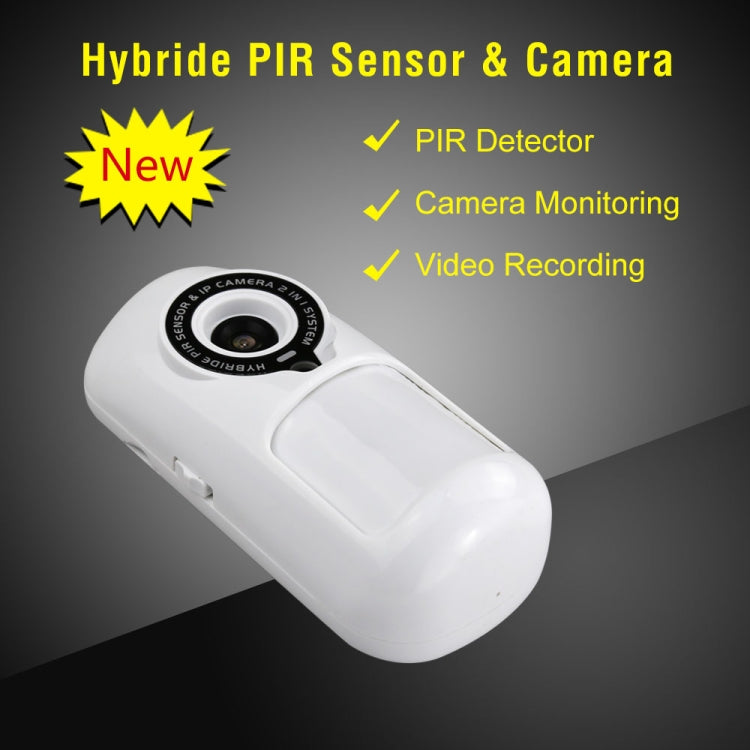 W2 WiFi 2 in 1 Hybrid PIR Sensor Detector + 1.0MP IP Camera(White)