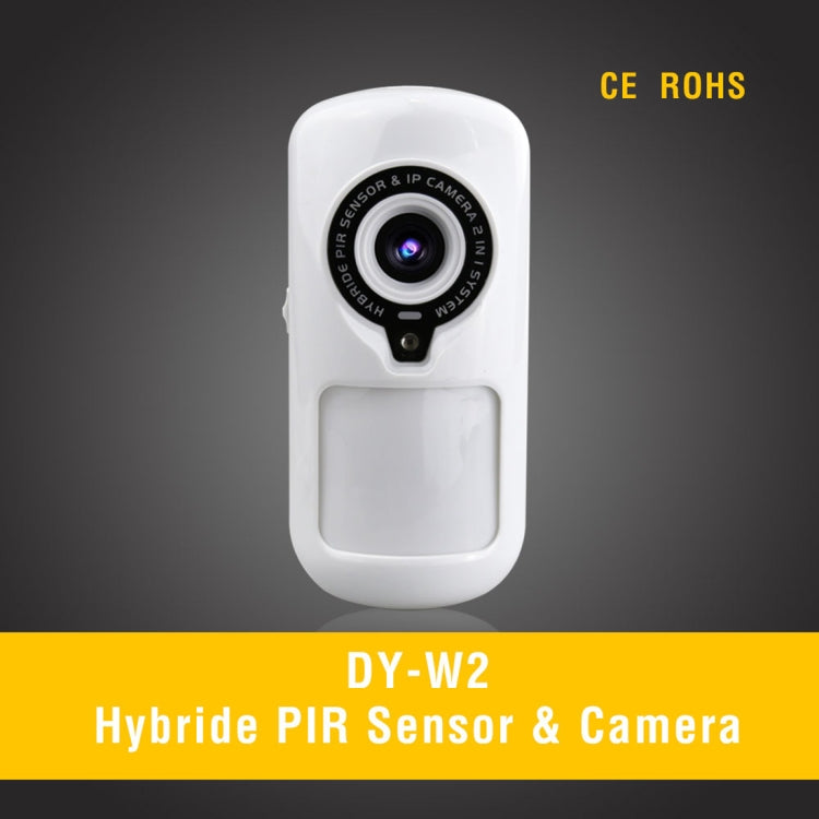 W2 WiFi 2 in 1 Hybrid PIR Sensor Detector + 1.0MP IP Camera(White)