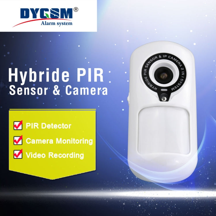 W2 WiFi 2 in 1 Hybrid PIR Sensor Detector + 1.0MP IP Camera(White)