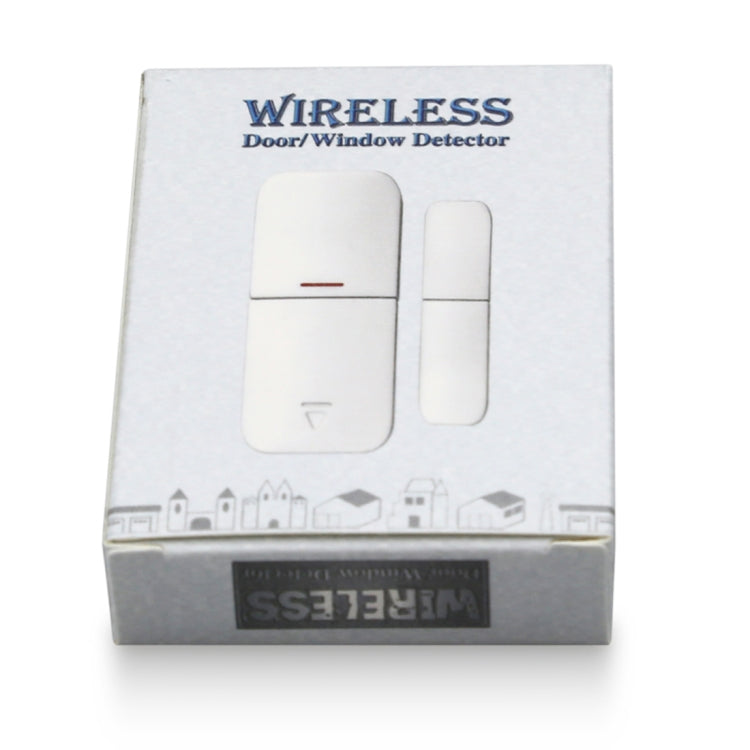 DY-MC100B 433MHz Home Security Wireless Door Window Magnetic Sensor Detector(White)
