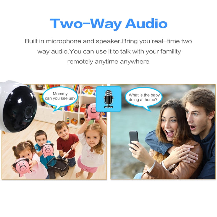 JD-T3713-Q6 1.0MP Two-Way Audio Smart Wireless Wifi IP Camera, Support Motion Detection