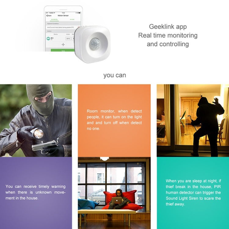 GP-2 Smart Home Infrared Anti-theft Alarm Mobile Phone Wireless Wifi Remote Human Body Induction Anti-theft Device